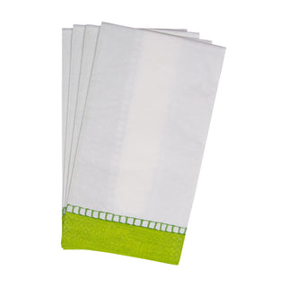 Linen Bright Green Guest Towel