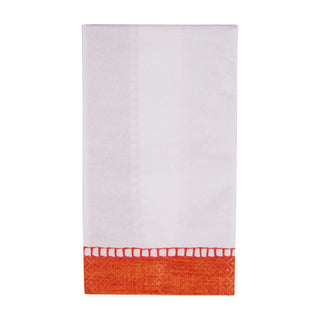 Linen Coral Guest Towel