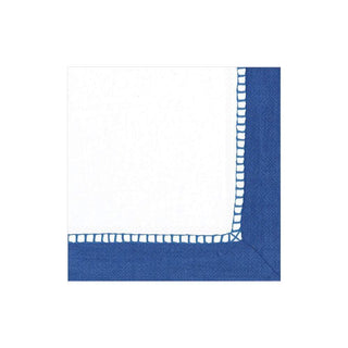 Linen Marine Blue Cocktail Napkin - 20 count