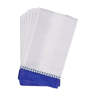 Linen Marine Blue Guest Towel - 15 count