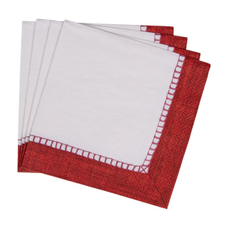Linen Red Napkin Cocktail