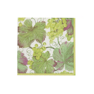 Vineyard Blanc Cocktail Napkins - includes 12 Cocktail Napkins