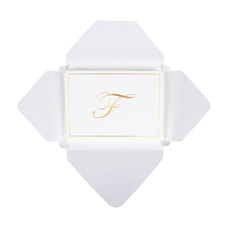 Gold Embossed Initial Note Initial Notes 8 In Embossed