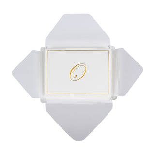 Gold Embossed Initial Note Initial Notes 8 In Embossed