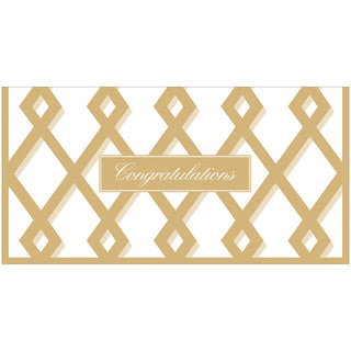 Trellis Gold Money Card - 1 card with envelope