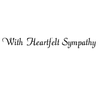 Flowers In Water Sympathy Greeting Card - 1 card with envelope