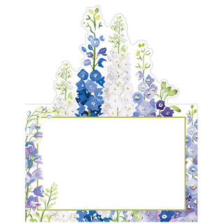 Delphiniums Place Cards Die Cut Package 8 In