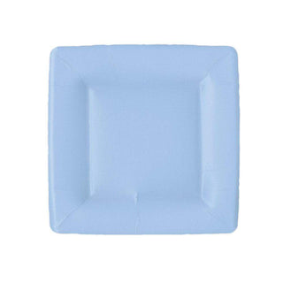Grosgrain Lt Blue Sq Salad/Dessert Plates Square
