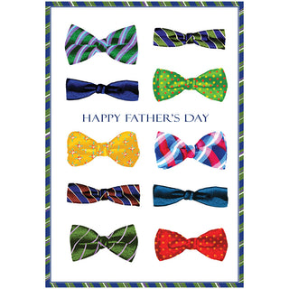 Happy Father'S Day Bow Ties Father's Day Greeting Card - 1 card with envelope