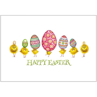 Chicks And Eggs Easter Greeting Card - 1 card with envelope