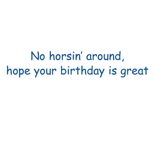 Horsing Around Eday N Size-Birthday (Ff)