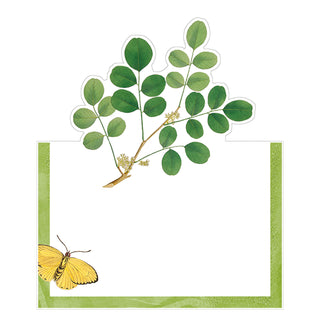 Coromandel Garden Ivory Place Cards Die Cut Package 8 In