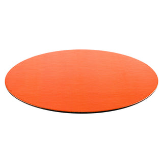 Orange Lizard Ttop Placemat Round Felt 14.5 In Dm