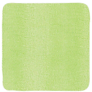 Green Square Lizard Coasters - set of 8