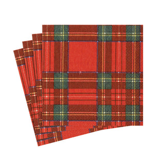 Royal Plaid Napkin Cocktail