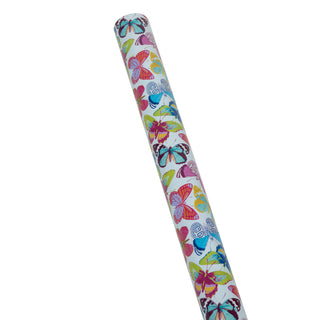 Butterflies Roll Wrap 30 Inch X 8Ft-2 Inch Core