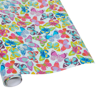 Butterflies Roll Wrap 30 Inch X 8Ft-2 Inch Core