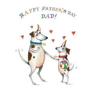 Dog And Pup Blank Greeting Card - 1 card with envelope