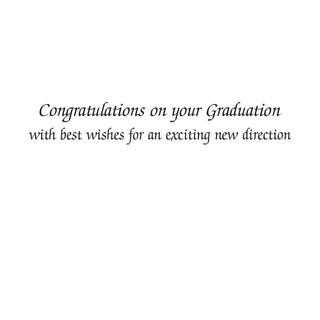Compass Embossed Foil Graduation Die Cut Greeting Card - 1 card with envelope