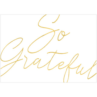 So Grateful Foil Thank You Notes Boxed 8 In-Foil