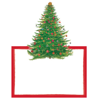 Glittering Tree Place Cards Die Cut Package 8 In