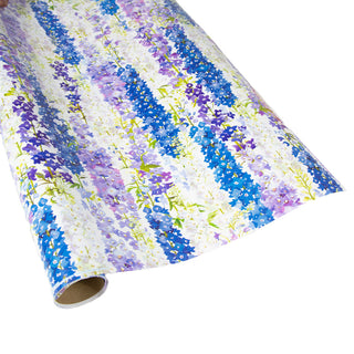Delphiniums Roll Wrap 30 Inch X 8Ft-2 Inch Core