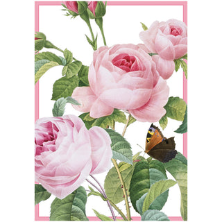 Pink Roses Anniversary Greeting Card - 1 card with envelope