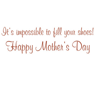 Leopard Print Shoes Mother's Day Greeting Card - 1 card with envelope