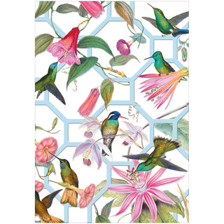Hummingbird Trellis Wedding Greeting Card - 1 card with envelope