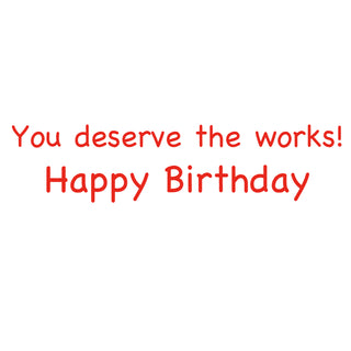 Giant Burger Birthday Die Cut Greeting Card - 1 card with envelope