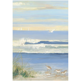 Shoreline Sympathy Greeting Card - 1 card with envelope