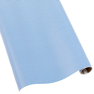 Oxford Stripe Blue/White Roll Wrap 30 Inch X 8Ft-2 Inch Core