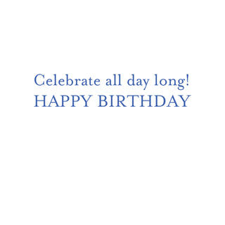 A Very Happy Birthday Foil Birthday Die Cut Greeting Card - 1 card with envelope
