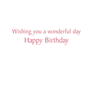 Happy Birthday To You Foil Birthday Die Cut Greeting Card - 1 card with envelope