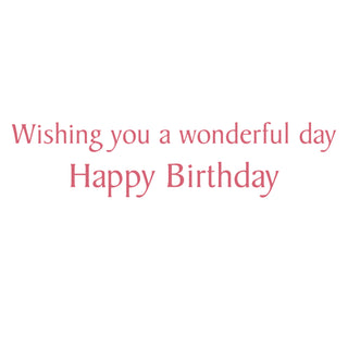 Happy Birthday To You Foil Birthday Die Cut Greeting Card - 1 card with envelope