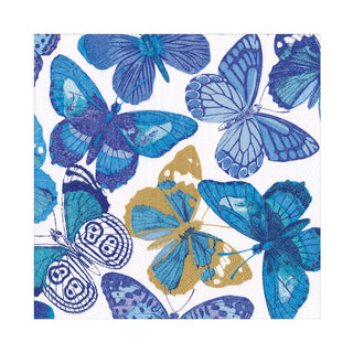 Butterflies Blue Napkin Luncheon