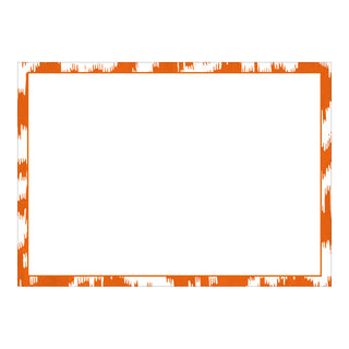 Modern Moire Orange Correspondence C Size Printed 12-In