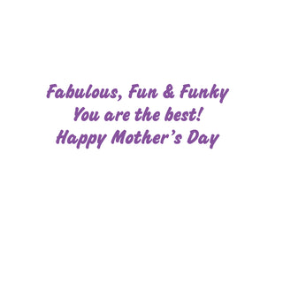 Fab-U-Lous Foil Mother's Day Foil Greeting Card - 1 card with envelope