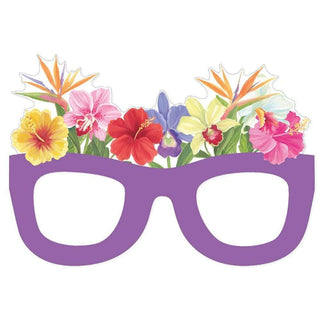 Floral Glasses Mother's Day Die Cut Triple Fold Greeting Card - 1 card with envelope