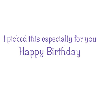 Hydrangeas In Bucket Foil Birthday Die Cut Greeting Card - 1 card with envelope