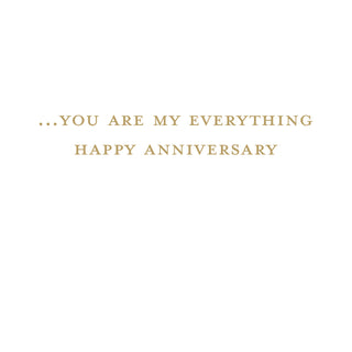 Sun; Moon And Stars Foil Anniversary Die Cut Greeting Card - 1 card with envelope