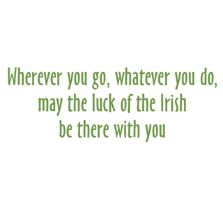 Shamrocks Foil St. Patrick's Day Foil Greeting Card - 1 card with envelope
