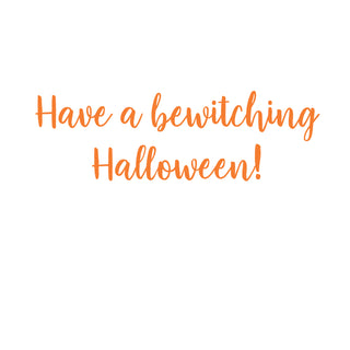 Witch On Broom Halloween Die Cut Greeting Card - 1 card with envelope