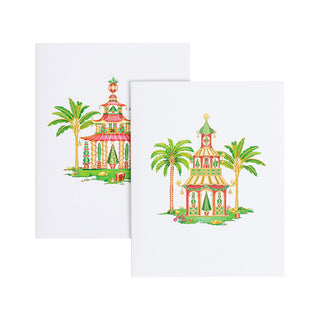 Christmas Pagodas Asst A Size Notes 10-In