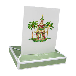 Christmas Pagodas Asst A Size Notes 10-In