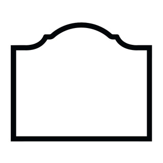 Arch Black Foil Place Card Gallery 8 In D-Cut Foil