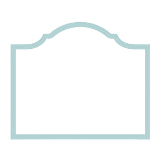 Arch Robin's Egg Blue Place Card Gallery 8 In Die-Cut