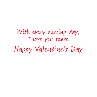 True Love Grows Valentine Greeting Card - 1 card with envelope