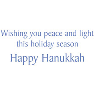 Menorah And Stars Hanukkah Greeting Card - 1 card with envelope