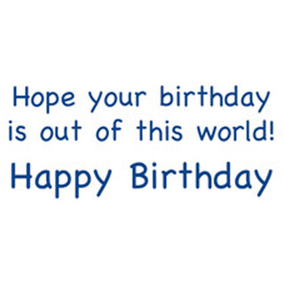 Space Pets Birthday Greeting Card - 1 card with envelope
